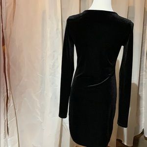 Forever 21 Dresses - Velour Black Dress Forever 21 Dresses - Velour Black Dress